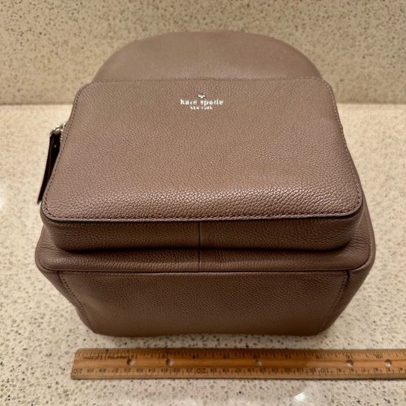 Authentic Kate Spade pebble leather backpack in tan. In excellent condition. - Picture 2 of 7